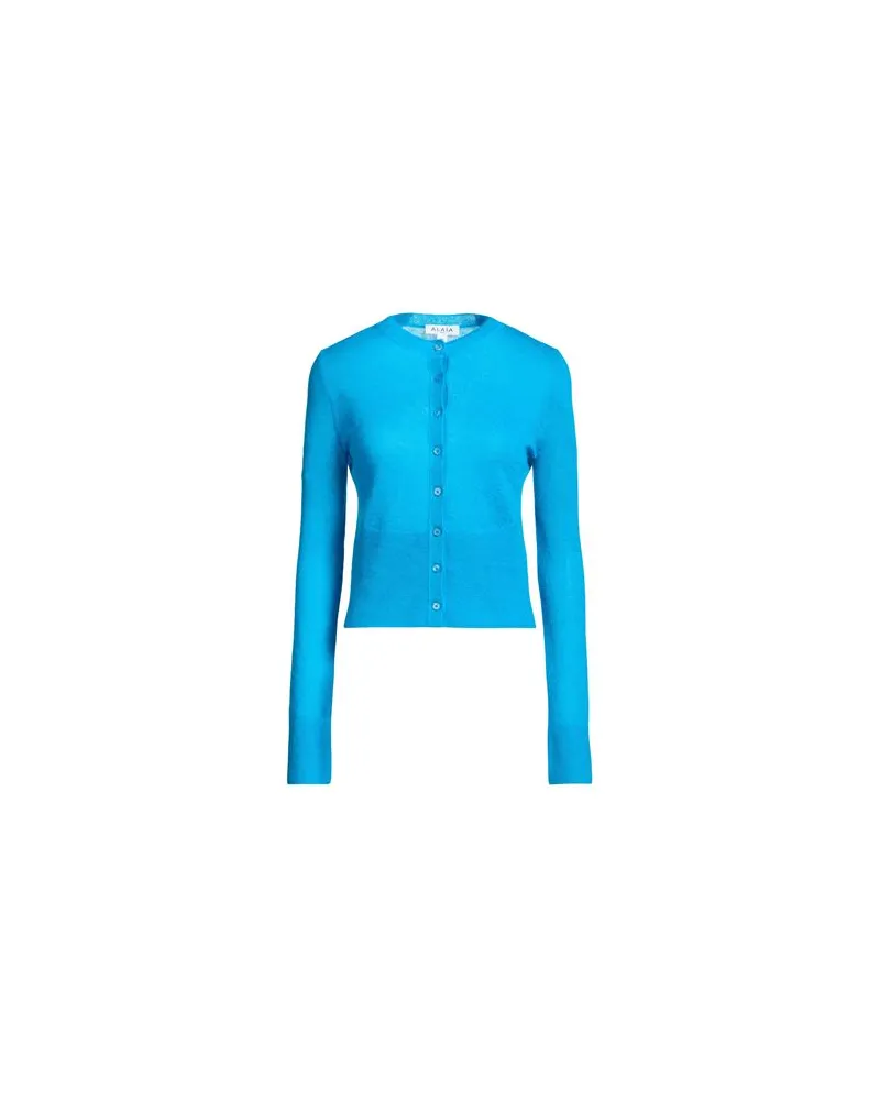 Alaïa STRICKWAREN - Strickjackenauf YOOX.COM Azurblau