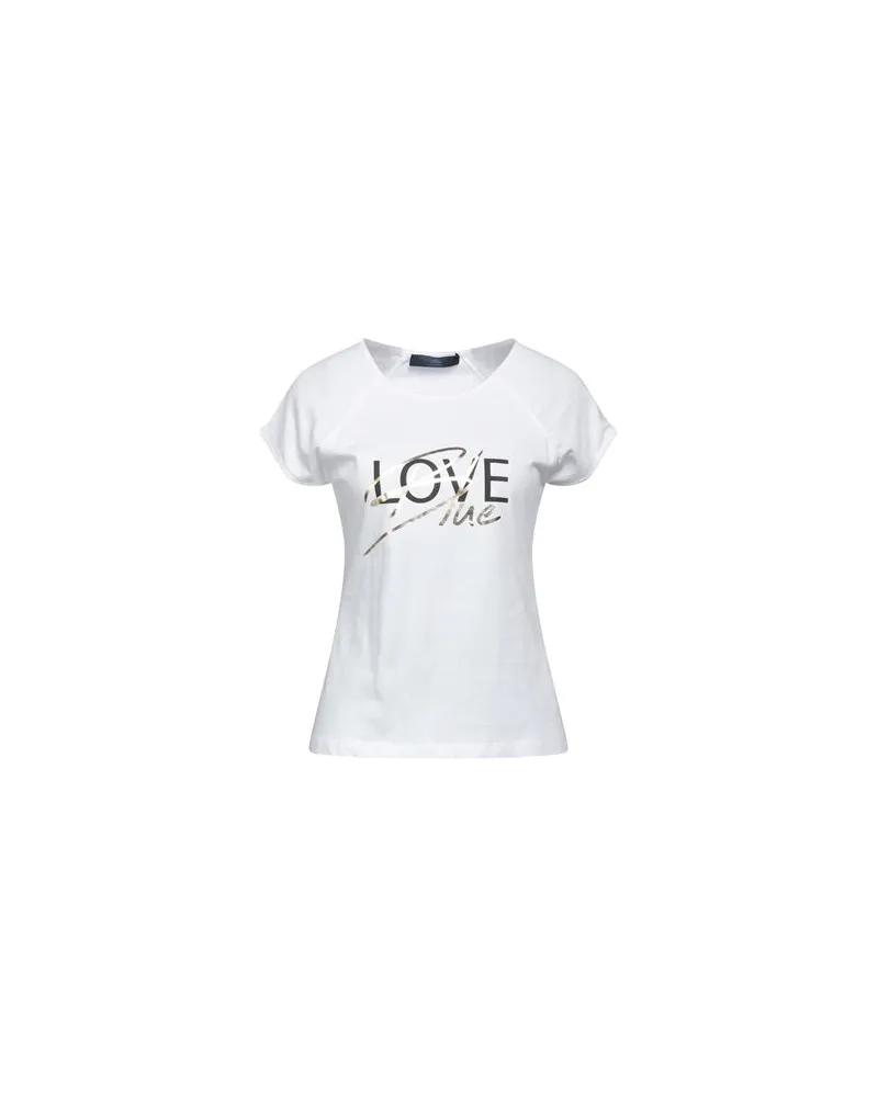 Blue Les Copains TOPS - T-shirtsauf YOOX.COM Weiß