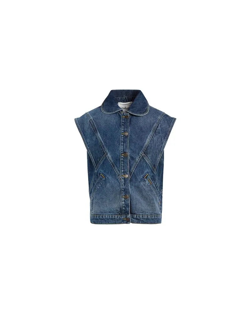 ba&sh JACKEN & MÄNTEL - Jeansjacken/Mäntelauf YOOX.COM Blau