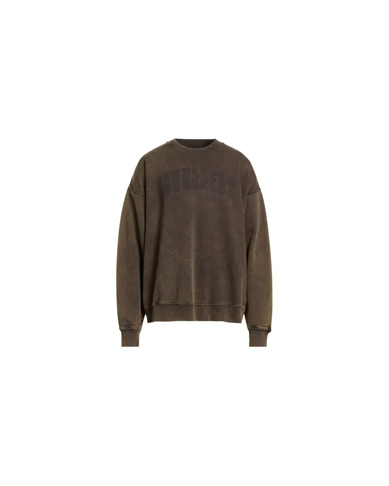 Dsquared2 TOPS - Sweatshirtsauf YOOX.COM Dunkelbraun