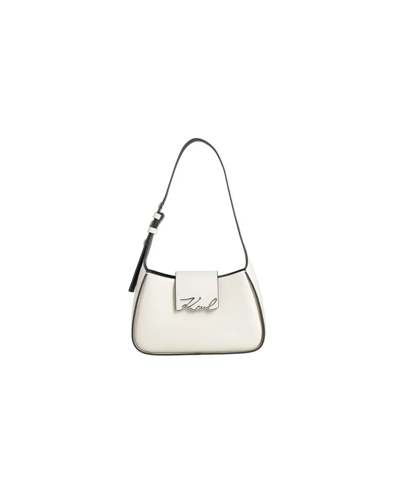 Karl Lagerfeld K/SIGNATURE SM SHOULDER BAG  - TASCHEN - Handtaschenauf YOOX.COM Hellgrau