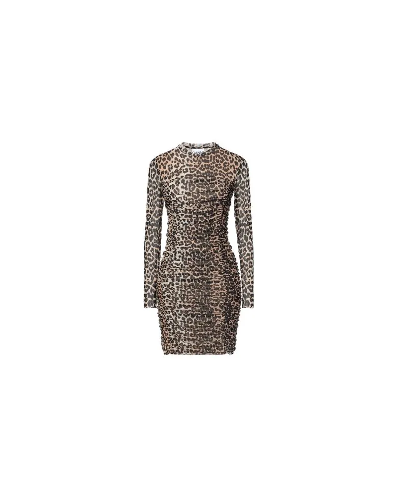 Ganni KLEIDER - Mini-Kleiderauf YOOX.COM Beige