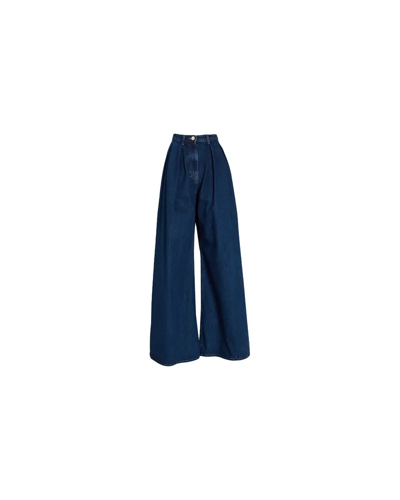 Elisabetta Franchi HOSEN & RÖCKE - Jeanshosenauf YOOX.COM Blau