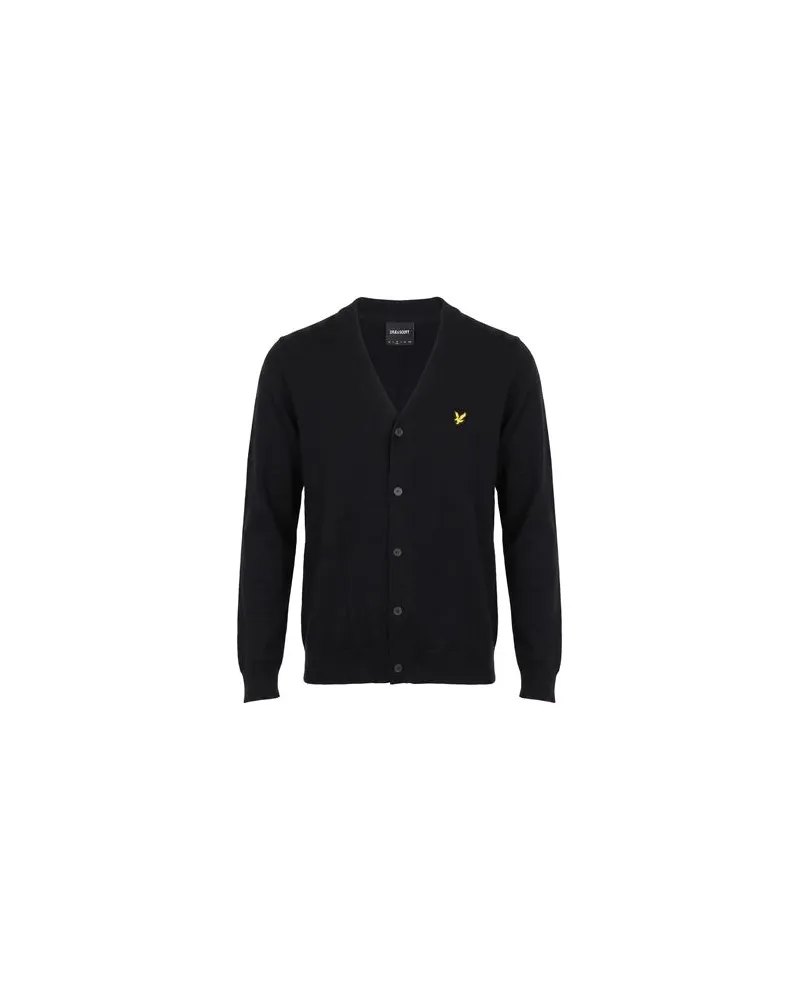 Lyle & Scott STRICKWAREN - Strickjackenauf YOOX.COM Schwarz