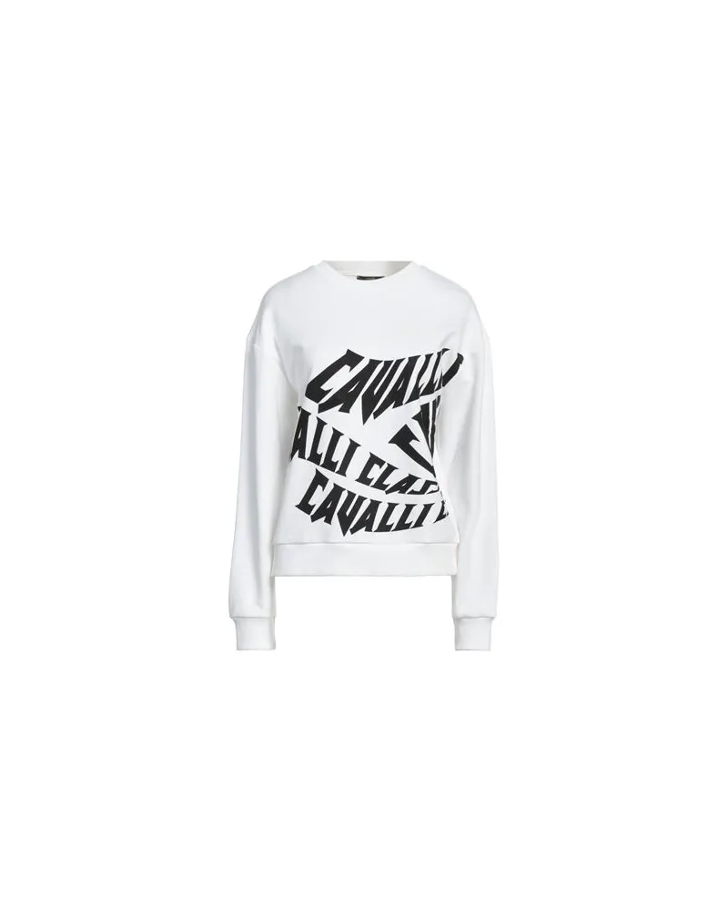 Roberto Cavalli TOPS - Sweatshirtsauf YOOX.COM Weiß