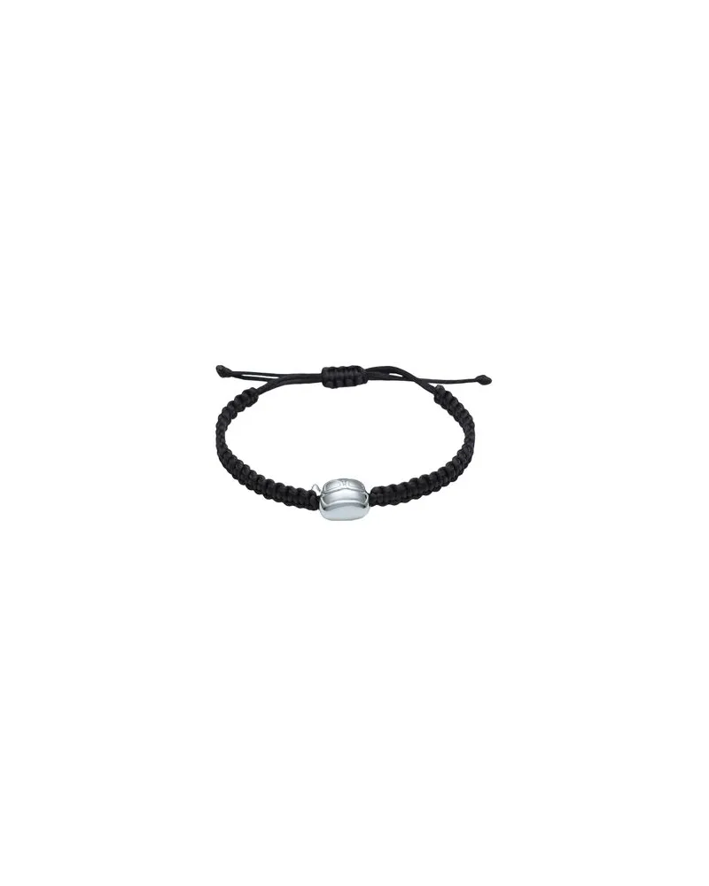 Karl Lagerfeld K/BRAIDED KARL BRACELET  - SCHMUCK und UHREN - Armbänderauf YOOX.COM Schwarz