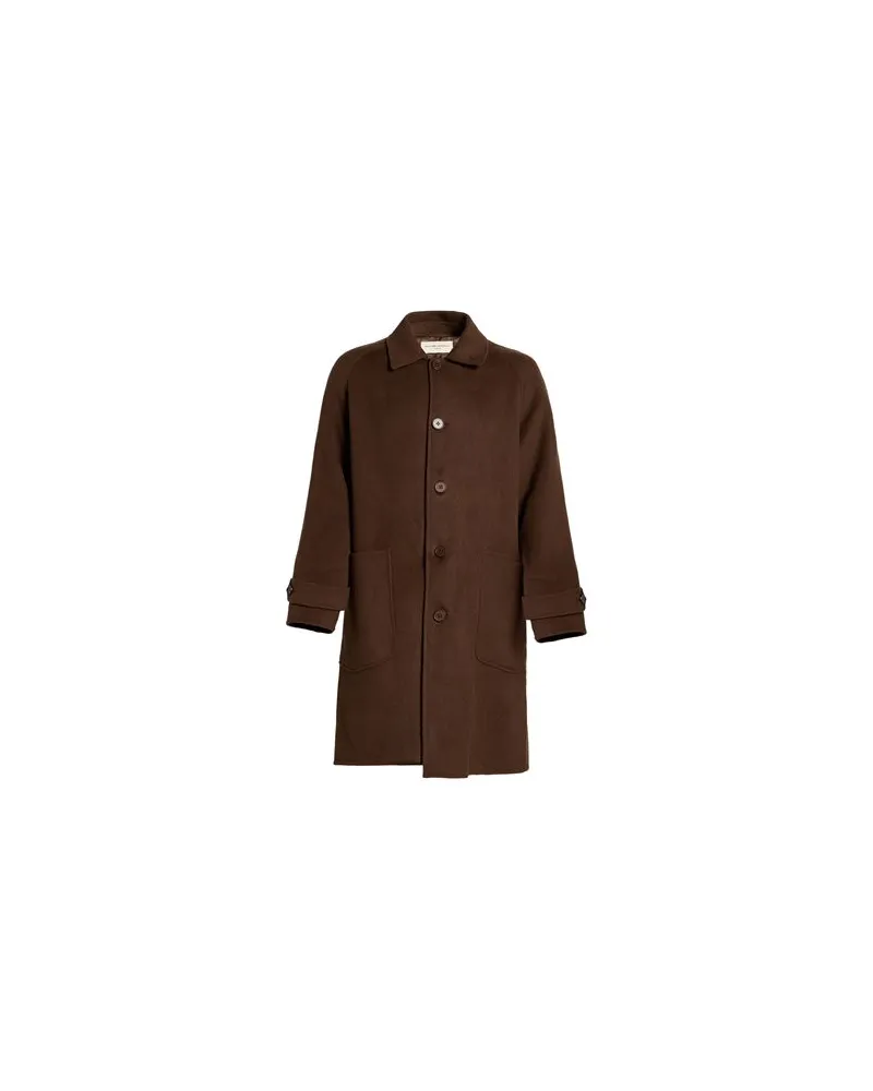 Officine Generale JACKEN & MÄNTEL - Mäntelauf YOOX.COM Dunkelbraun