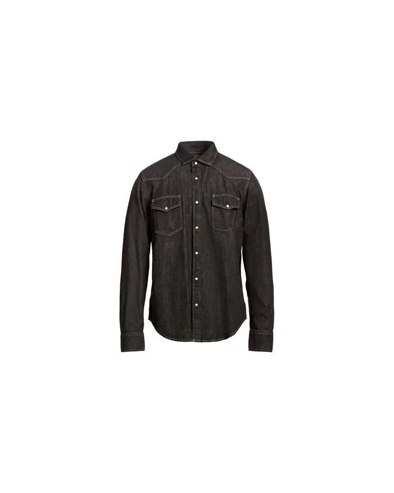 MOORER TOPS - Jeanshemdenauf YOOX.COM Braungrau