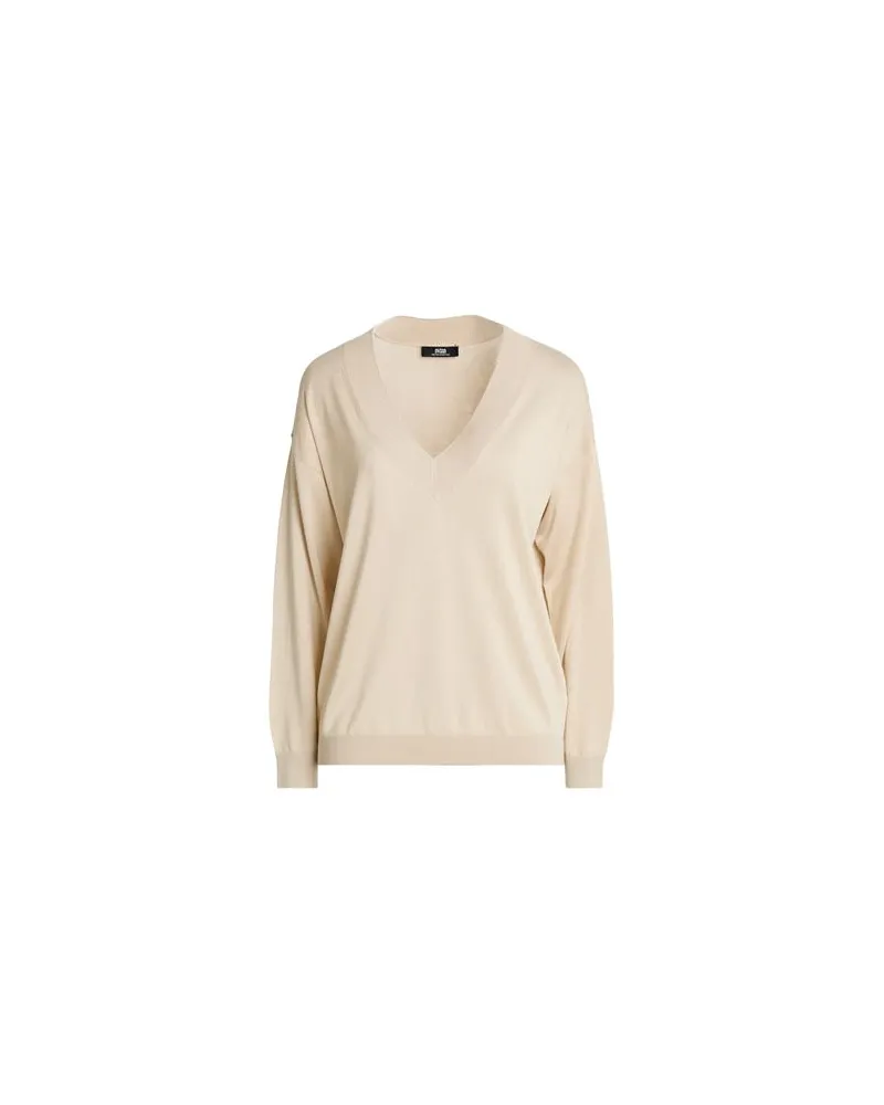 Alpha Studio THE FINE ESSENTIALS  - STRICKWAREN - Pulloverauf YOOX.COM Beige
