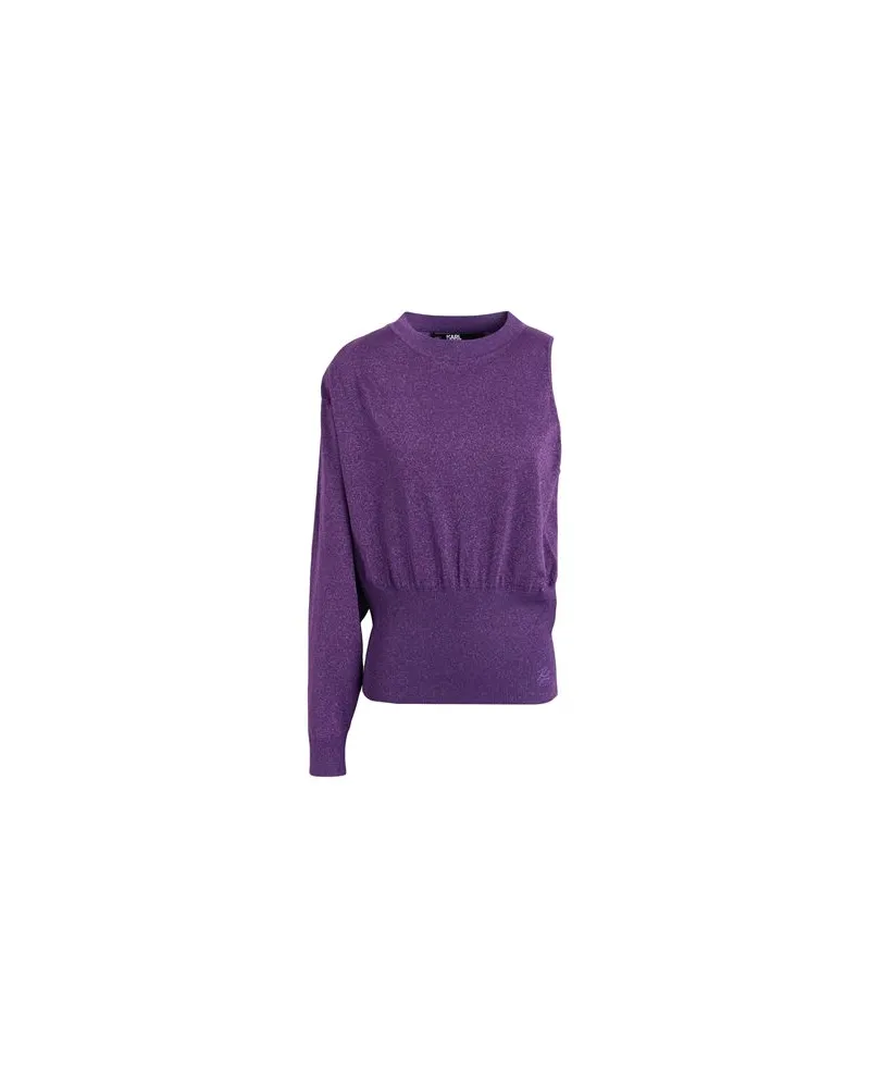 Karl Lagerfeld EVENING KNIT SWEATER  - STRICKWAREN - Pulloverauf YOOX.COM Pflaume