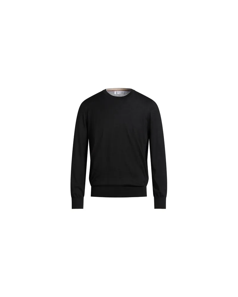 Brunello Cucinelli STRICKWAREN - Pulloverauf YOOX.COM Schwarz