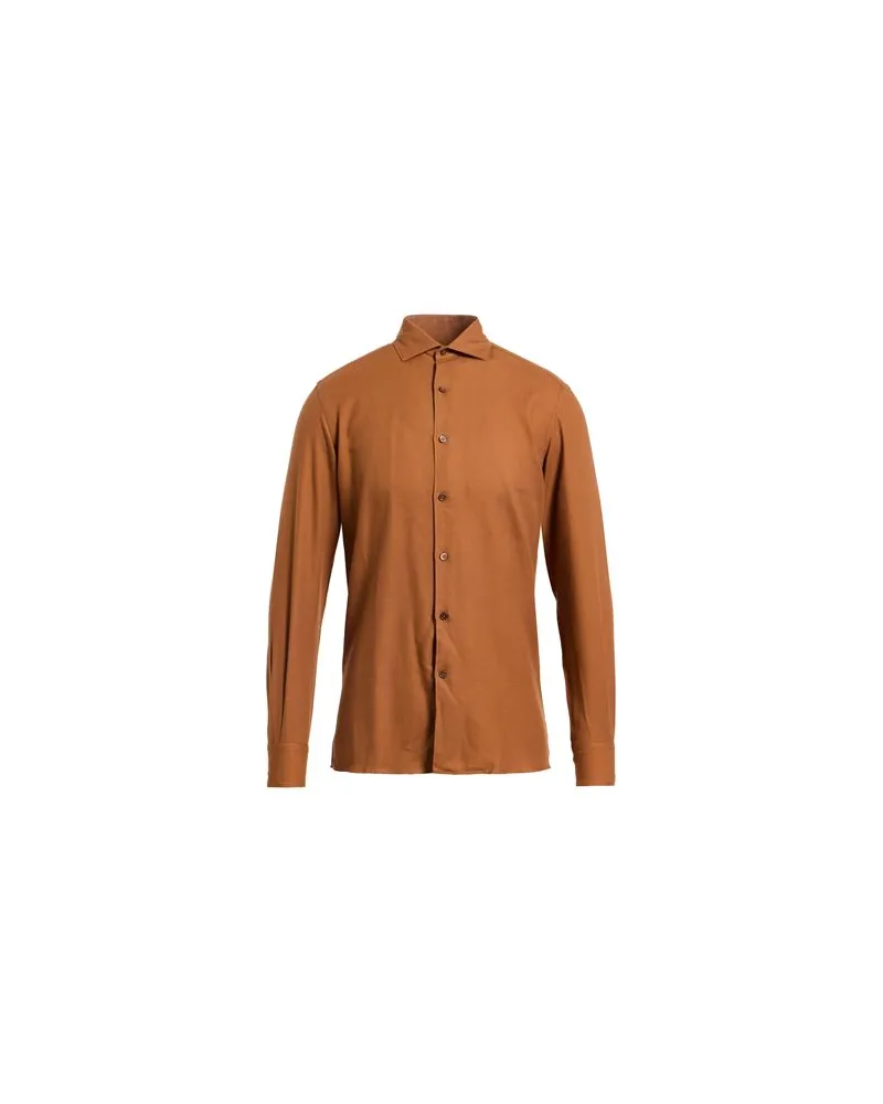 Ermenegildo Zegna TOPS - Hemdenauf YOOX.COM Kamel