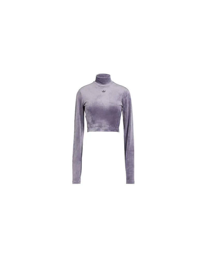 adidas VELVET CROP TOP  - TOPS - Topsauf YOOX.COM Lila