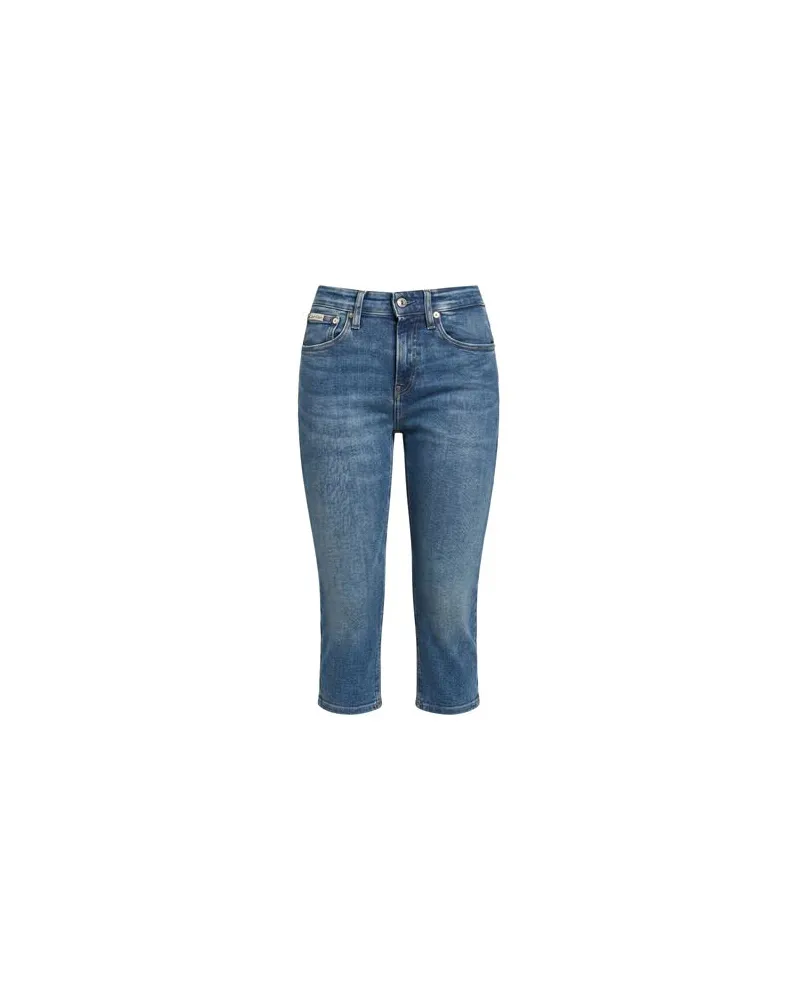 Calvin Klein HOSEN & RÖCKE - Jeansshortsauf YOOX.COM Blau