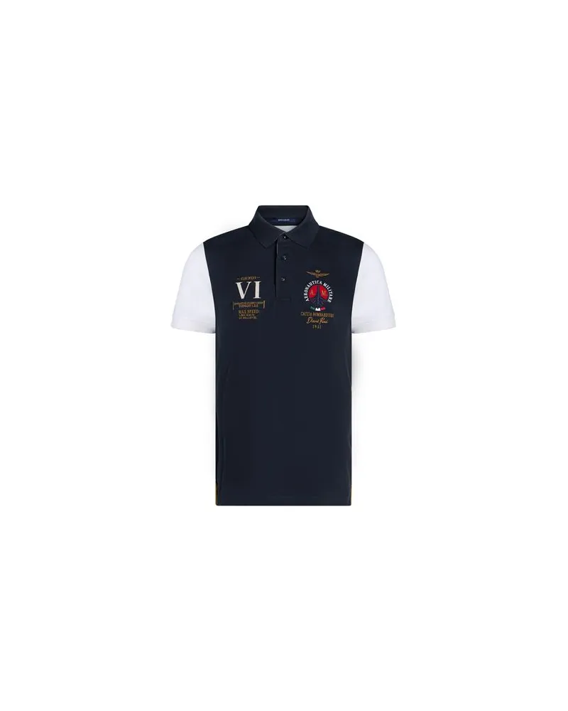 Aeronautica Militare TOPS - Poloshirtsauf YOOX.COM Nachtblau