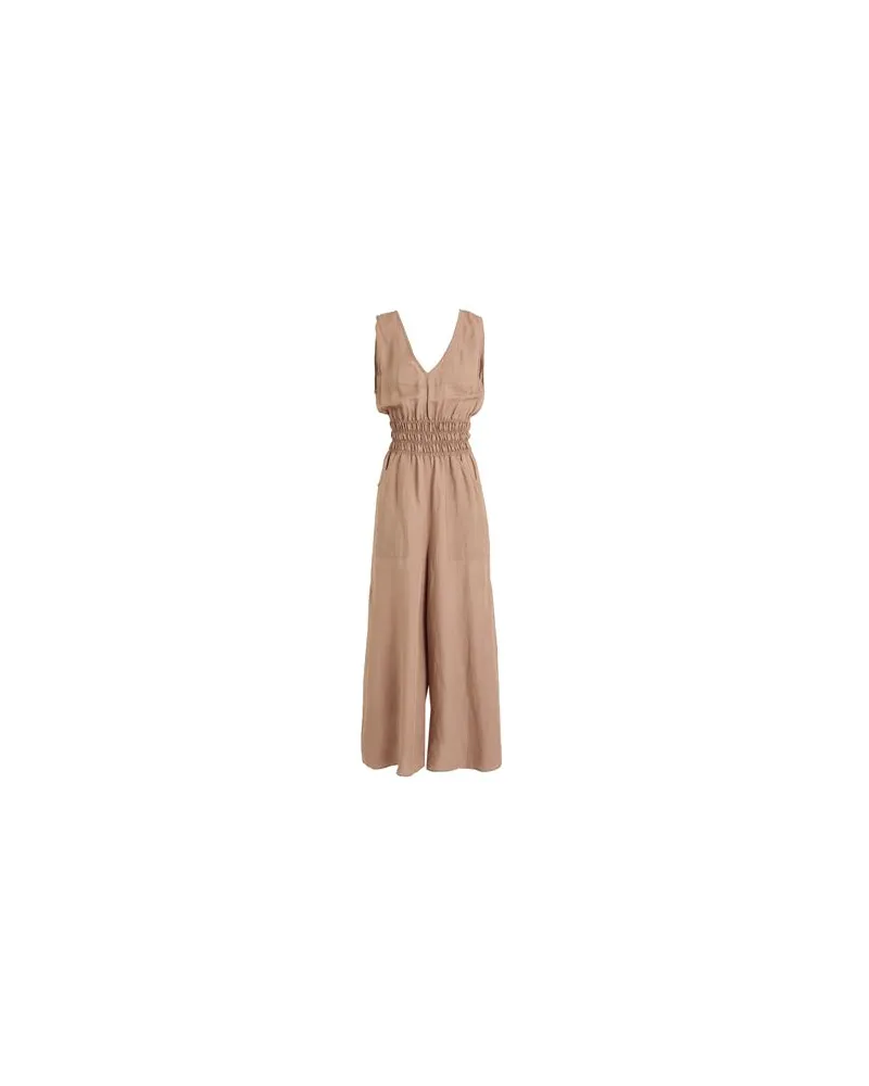 Alessia Santi OVERALLS - Jumpsuitsauf YOOX.COM Hellbraun