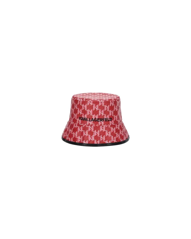 Karl Lagerfeld K/MONOGRAM BUCKET HAT  - ACCESSOIRES - Mützen & Hüteauf YOOX.COM Rot