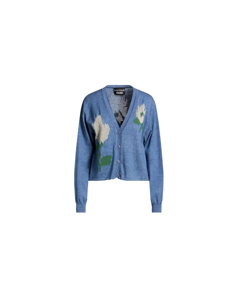 Moschino STRICKWAREN - Strickjackenauf YOOX.COM Marineblau