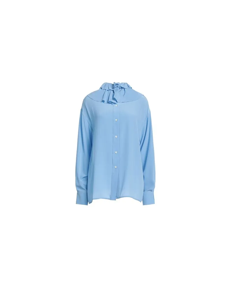 Victoria Beckham TOPS - Hemdenauf YOOX.COM Himmelblau