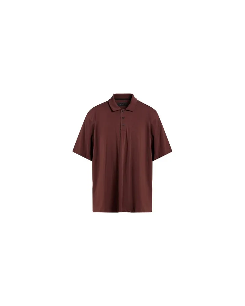 Rag & Bone TOPS - Poloshirtsauf YOOX.COM Schokobraun
