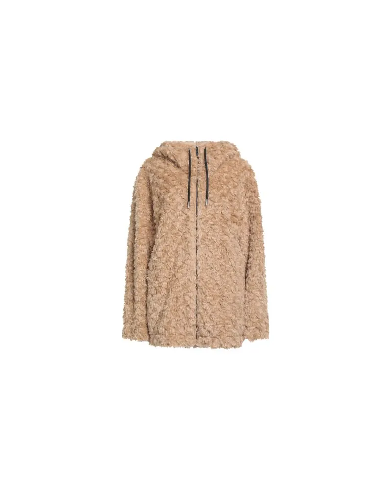 Liviana Conti JACKEN & MÄNTEL - Shearling- & Kunstfellauf YOOX.COM Beige