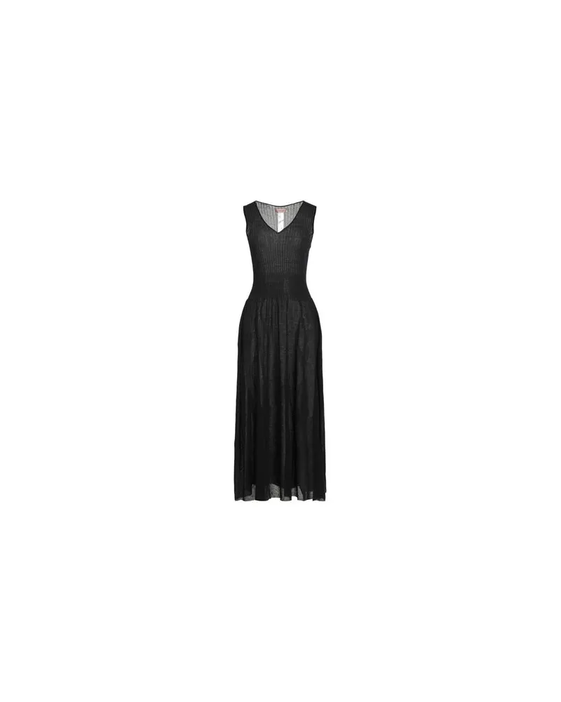 Twin-Set KLEIDER - Maxi-Kleiderauf YOOX.COM Schwarz