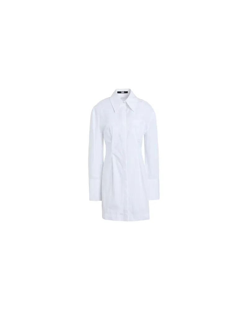 Karl Lagerfeld KLXAV POPLIN SHIRTDRESS  - KLEIDER - Mini-Kleiderauf YOOX.COM Weiß