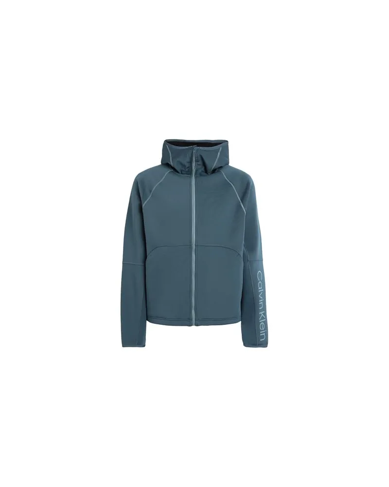 Calvin Klein TOPS - Sweatshirtsauf YOOX.COM Aquamarin