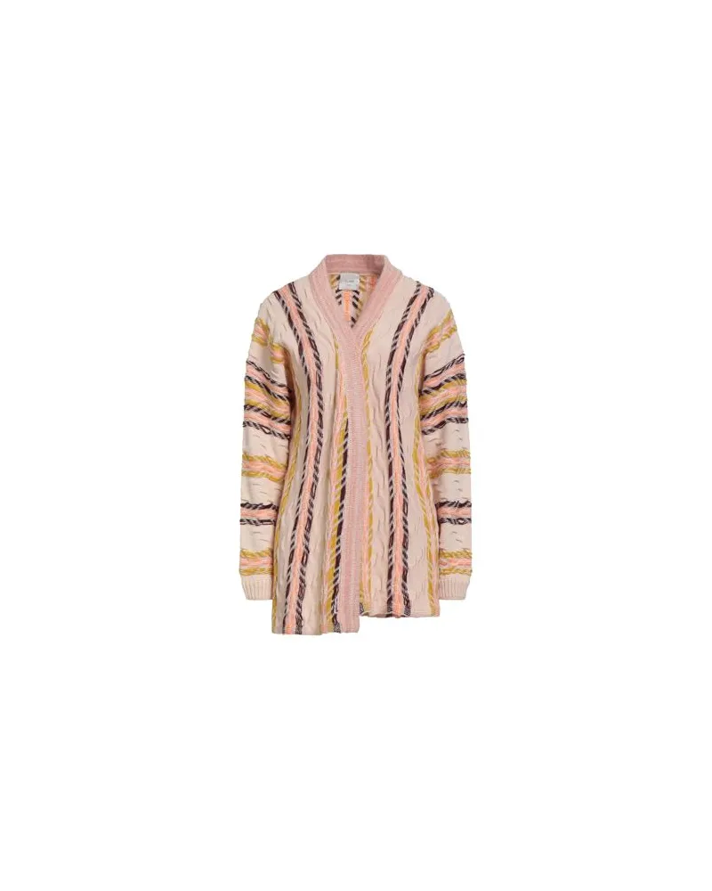 ALYSI CRÈME - STRICKWAREN - Strickjackenauf YOOX.COM Hellrosa
