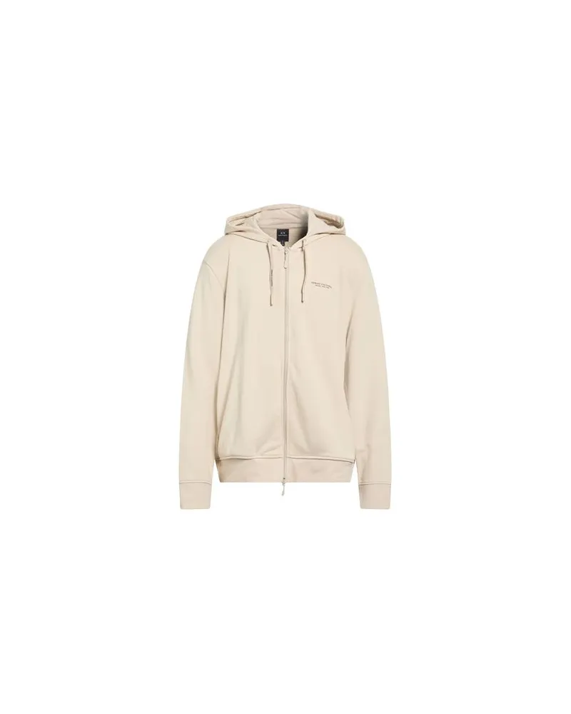 Armani Exchange TOPS - Sweatshirtsauf YOOX.COM Cremeweiß