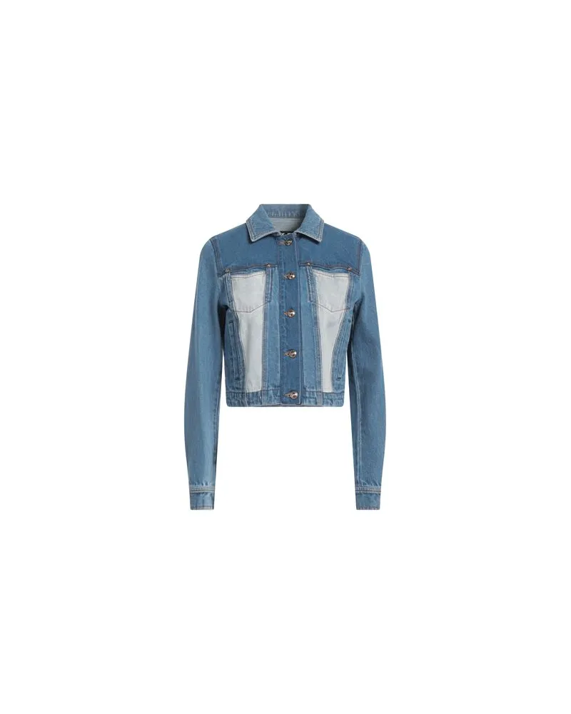 Versace Jeans JACKEN & MÄNTEL - Jeansjacken/Mäntelauf YOOX.COM Blau