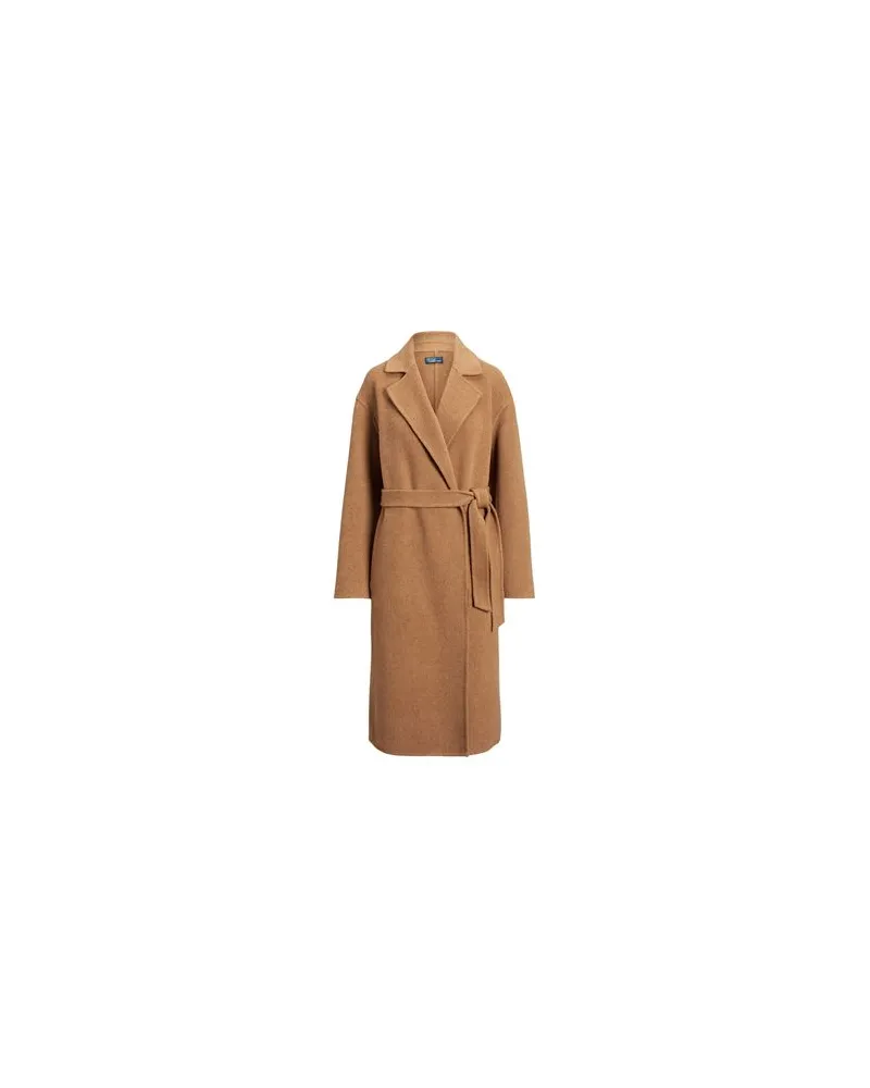 Ralph Lauren WOOL-BLEND WRAP COAT  - JACKEN & MÄNTEL - Mäntelauf YOOX.COM Kamel