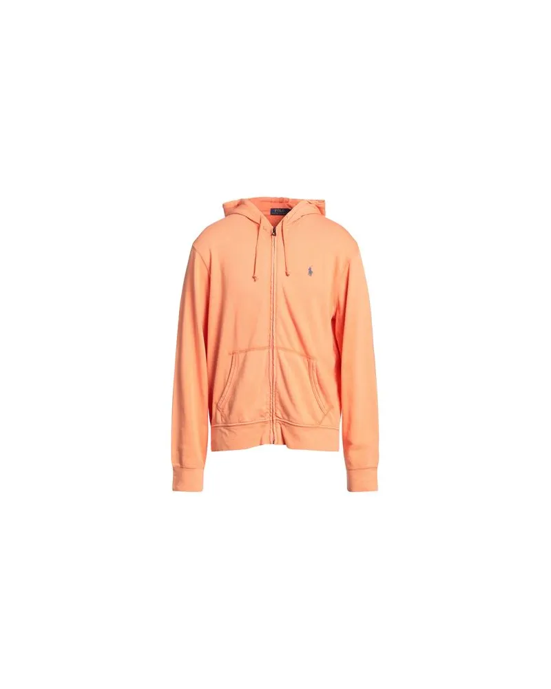 Ralph Lauren COTTON SPA TERRY HOODIE  - TOPS - Sweatshirtsauf YOOX.COM Orange