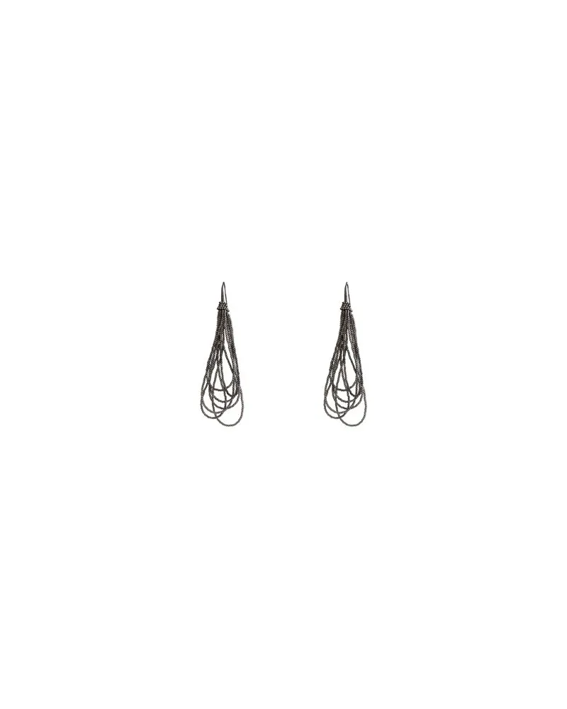 Brunello Cucinelli SCHMUCK und UHREN - Ohrringeauf YOOX.COM Braungrau
