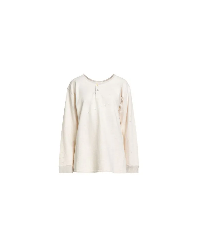 Maison Margiela TOPS - Sweatshirtsauf YOOX.COM Cremeweiß