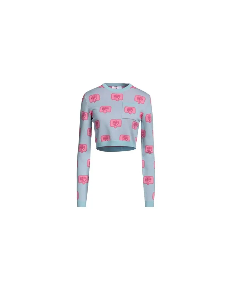 Chiara Ferragni STRICKWAREN - Pulloverauf YOOX.COM Himmelblau