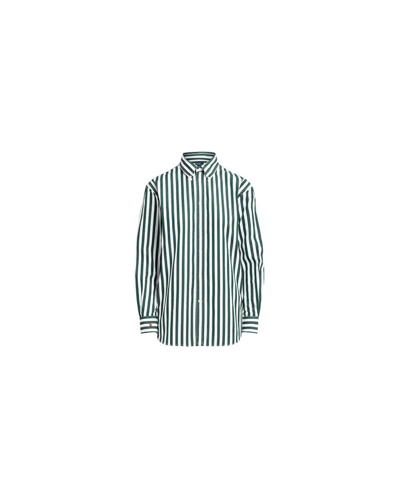 Ralph Lauren RELAXED FIT STRIPED COTTON SHIRT  - TOPS - Hemdenauf YOOX.COM Dunkelgrün