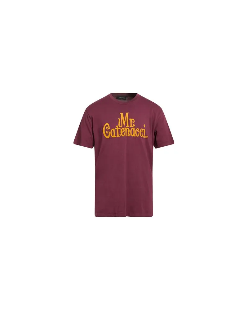 Dsquared2 TOPS - T-shirtsauf YOOX.COM Bordeaux
