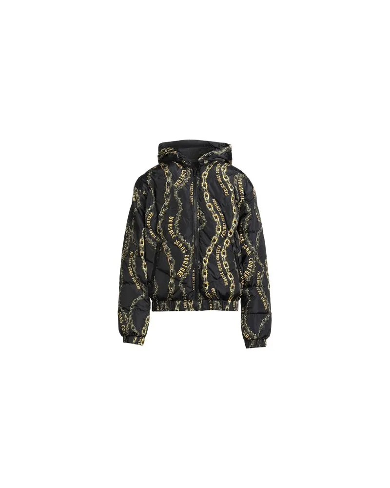 Versace Jeans JACKEN & MÄNTEL - Pufferjacken & Daunenjackenauf YOOX.COM Schwarz