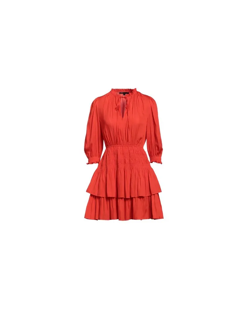 Maje KLEIDER - Mini-Kleiderauf YOOX.COM Tomatenrot