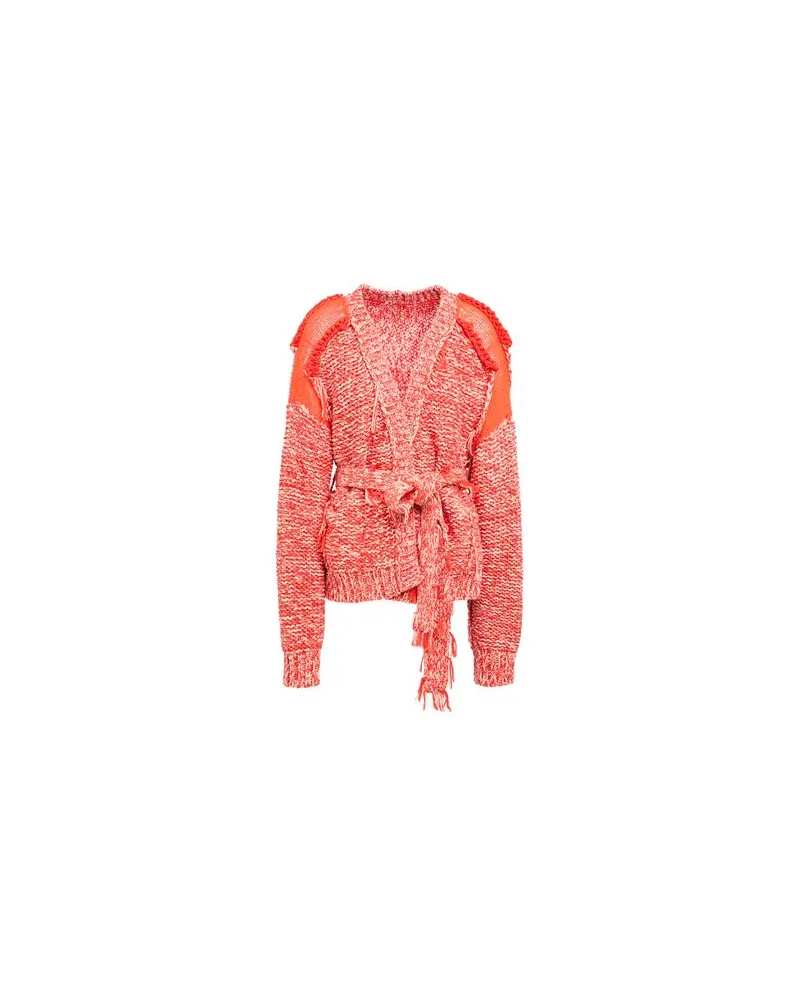 Aviù STRICKWAREN - Strickjackenauf YOOX.COM Orange