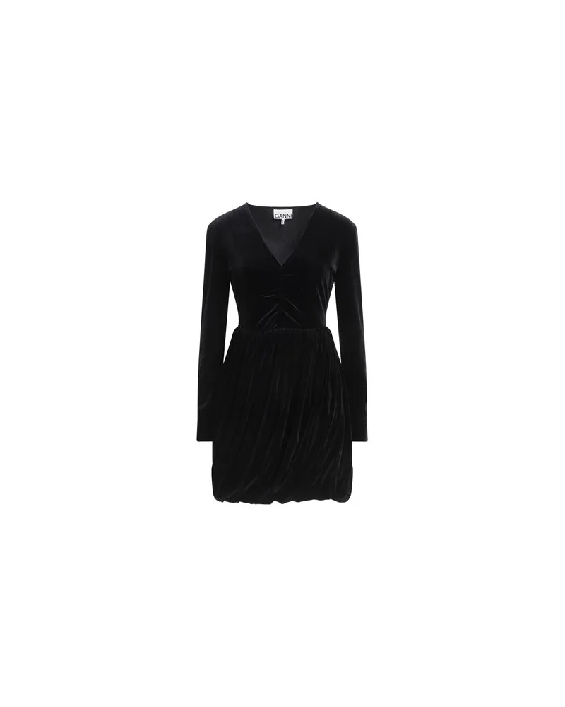 Ganni KLEIDER - Mini-Kleiderauf YOOX.COM Schwarz