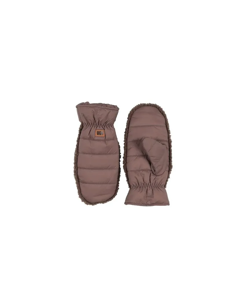 UGG AW FLUFF MITTEN - ACCESSOIRES - Handschuheauf YOOX.COM Maulwurfsgrau