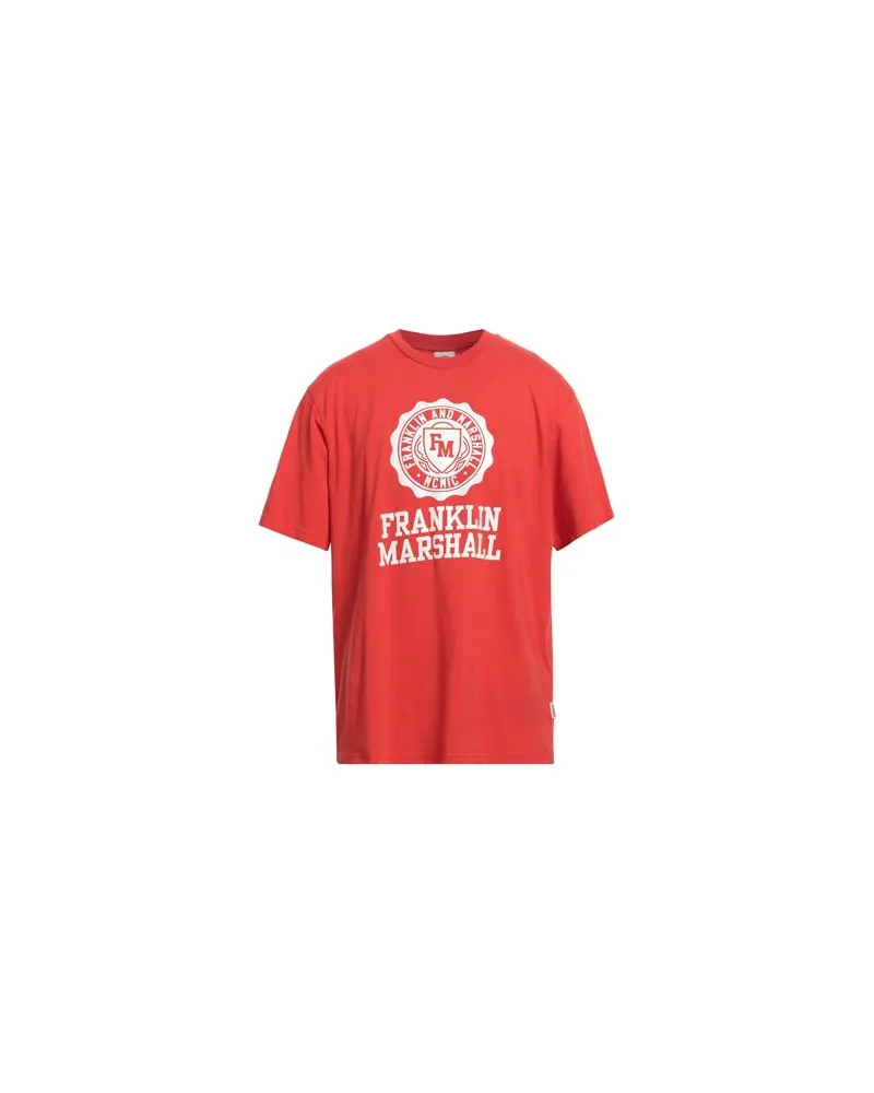 Franklin & Marshall TOPS - T-shirtsauf YOOX.COM Tomatenrot