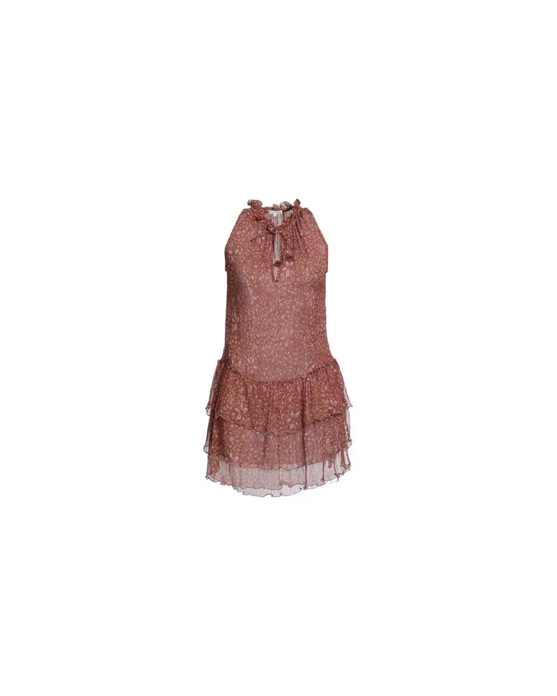 Poupette St Barth KLEIDER - Mini-Kleiderauf YOOX.COM Ziegelrot