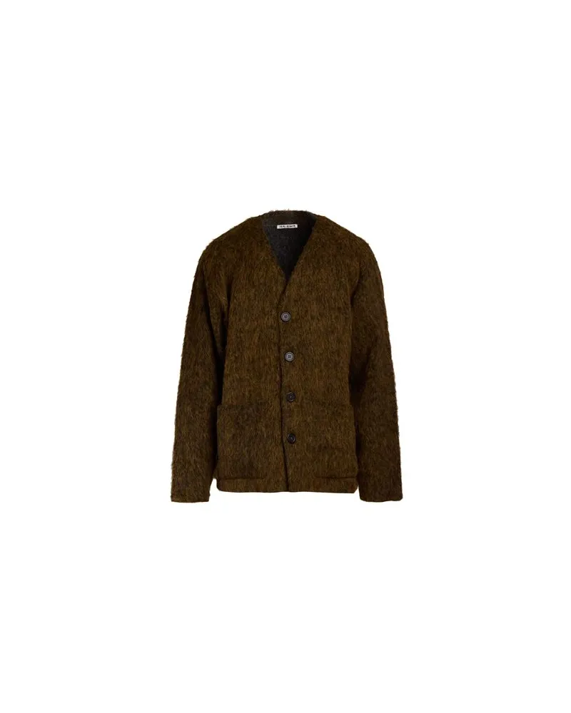 Our Legacy STRICKWAREN - Strickjackenauf YOOX.COM Militärgrün
