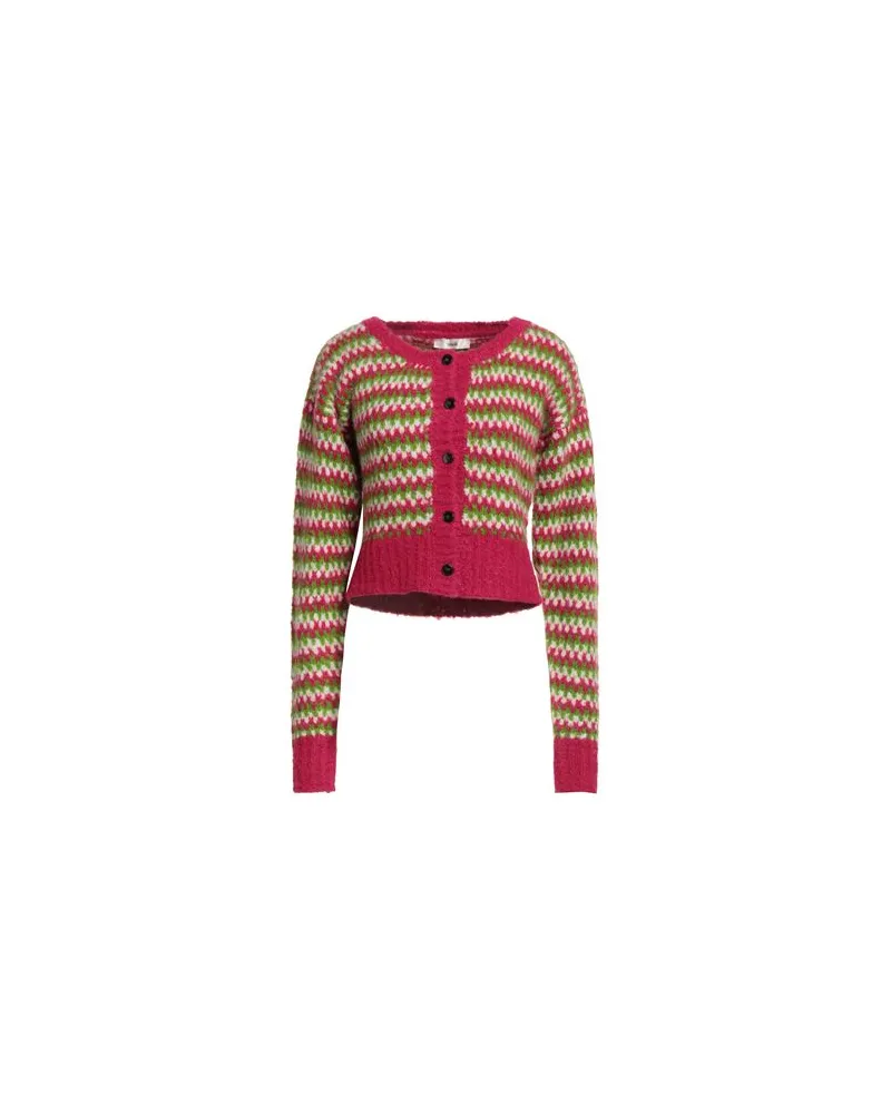 Suoli STRICKWAREN - Strickjackenauf YOOX.COM Fuchsia