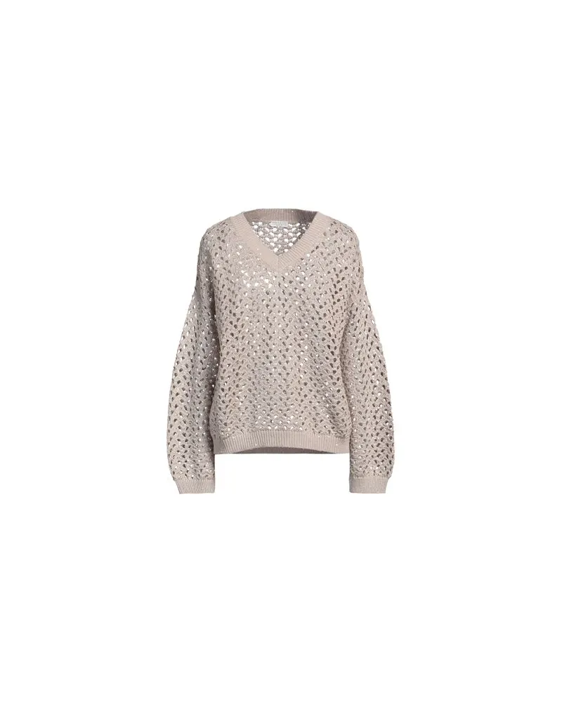 Brunello Cucinelli STRICKWAREN - Pulloverauf YOOX.COM Beige