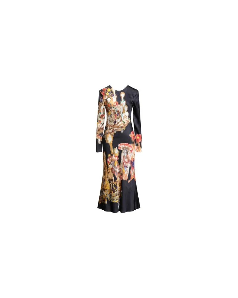 MSGM X JAN DE VLIEGHER - KLEIDER - Maxi-Kleiderauf YOOX.COM Nachtblau