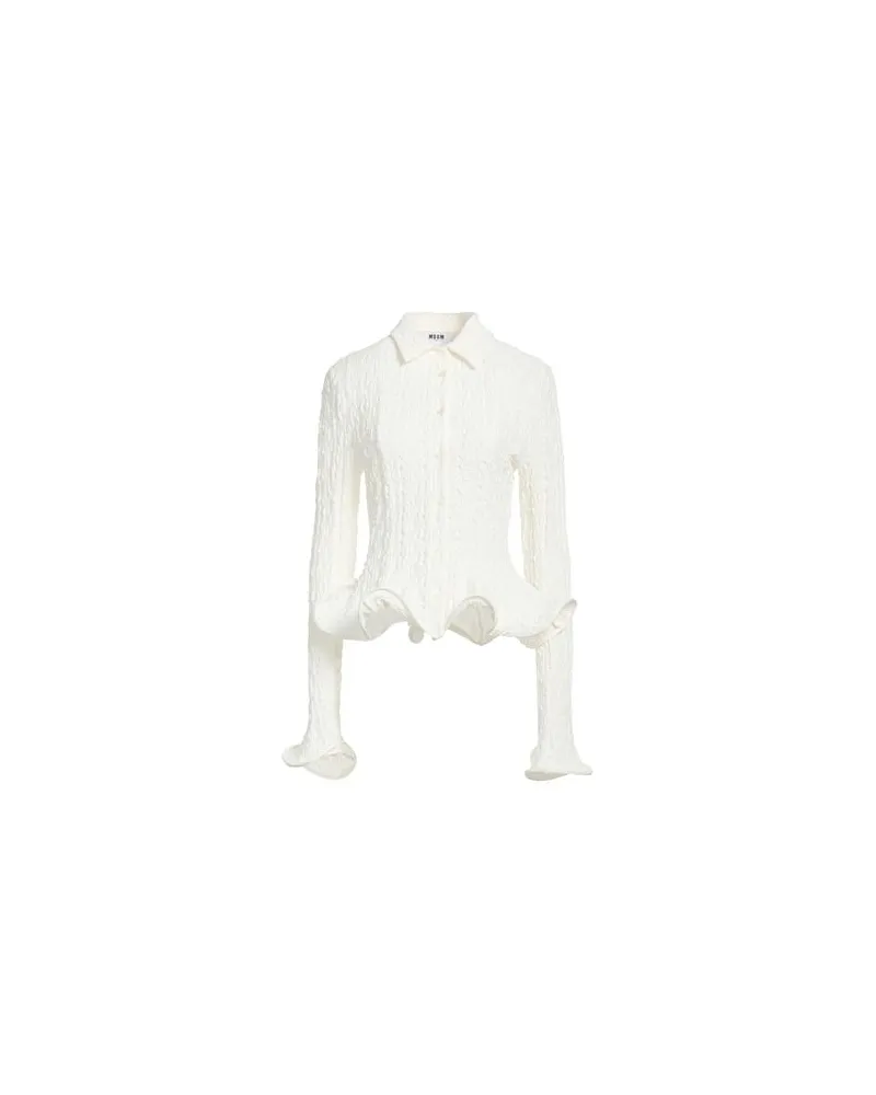 MSGM TOPS - Hemdenauf YOOX.COM Weiß